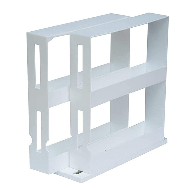 Double Storage Food Rotating Rack