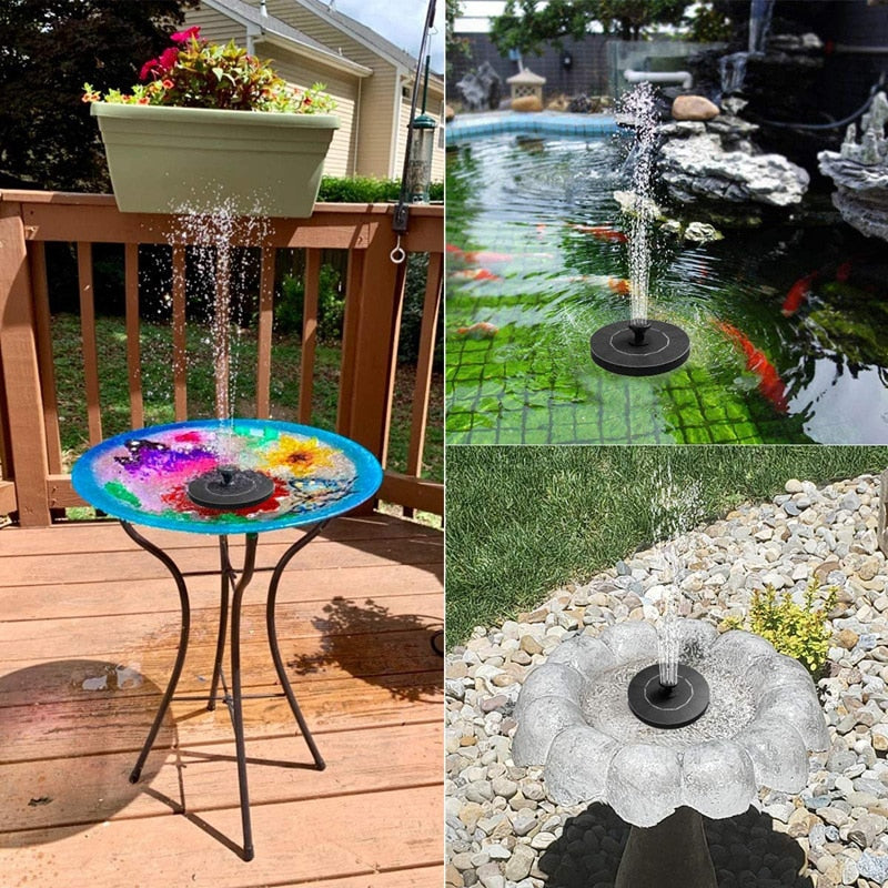 Mini Solar Water Fountain Pool