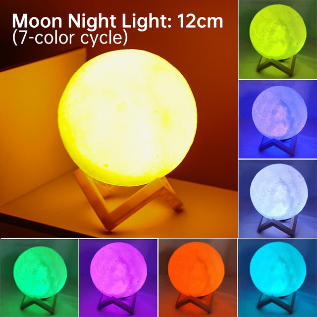 3D Printing Moon Lamp