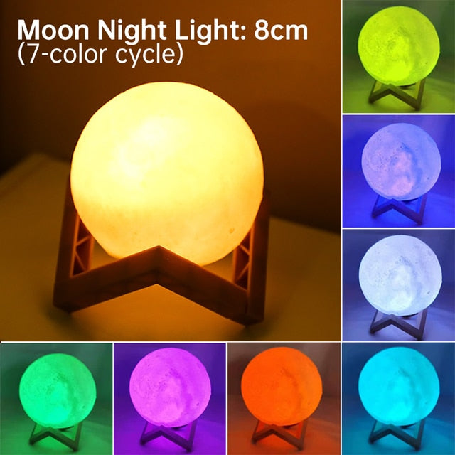 3D Printing Moon Lamp