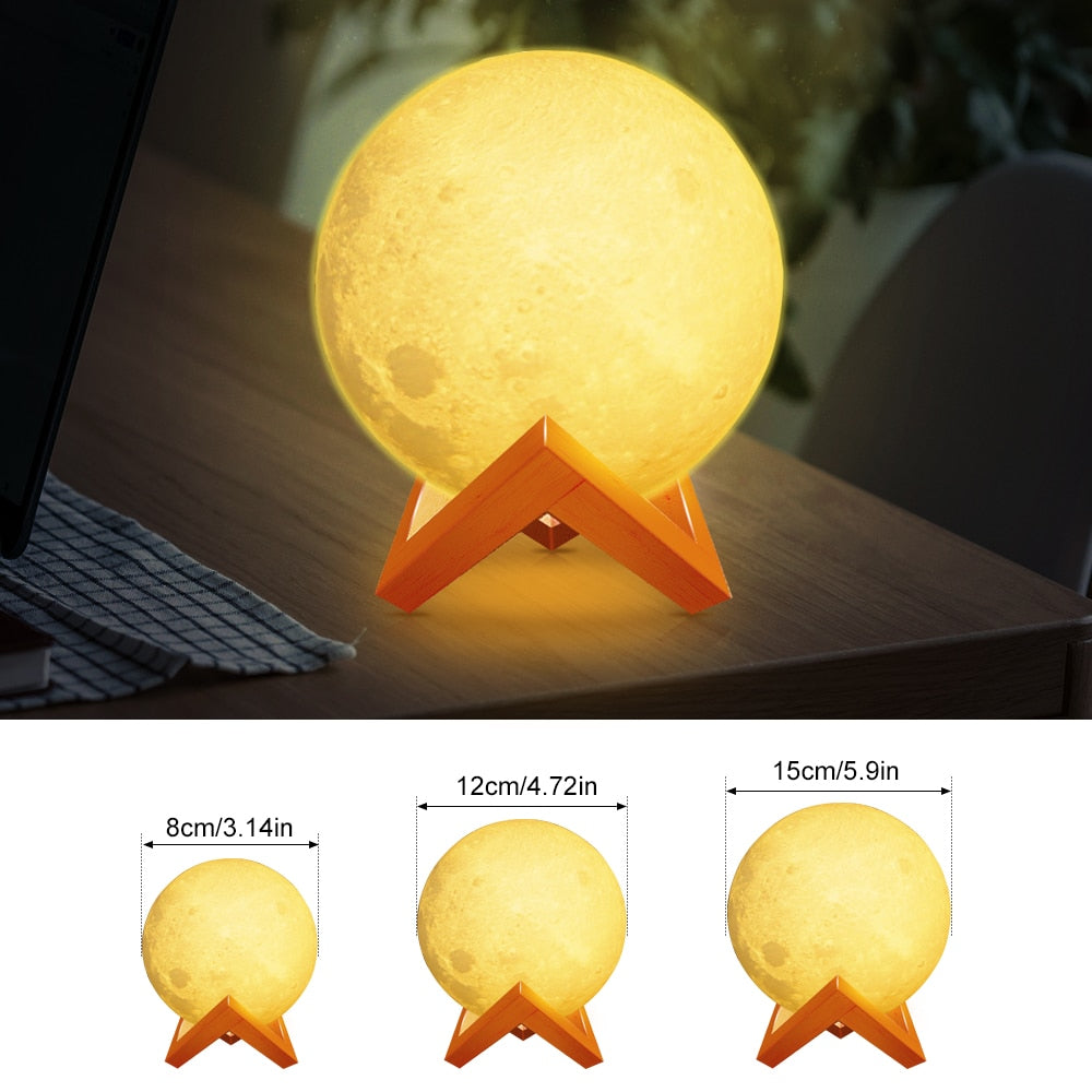 3D Printing Moon Lamp